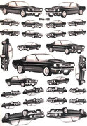Fietsstickers auto zwart 168