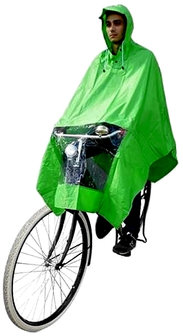 regenponcho fiets groen