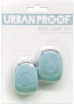 Urban Proof siliconen LED fietslampjes Vintage blue