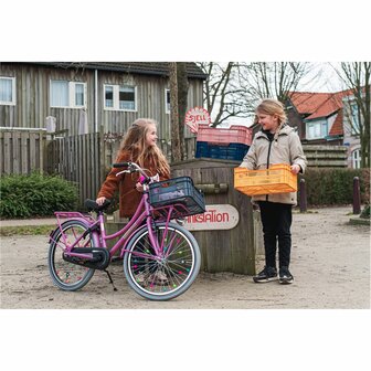 Kinderfietskrat oud roze (11 liter)