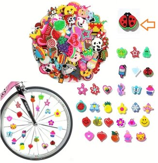 Spaakkralen: 1x Charms Lieveheersbeestje rood