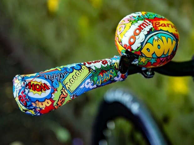fietsdecoratie stripverhaal cartoon tekst ballon