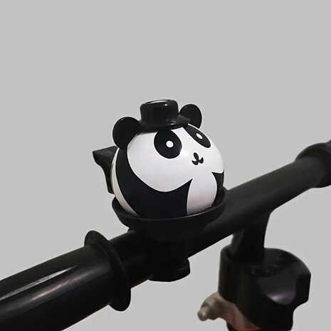 Fietsbel panda met hoedje