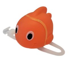 Oranje vis fietslamp/fietstoeter