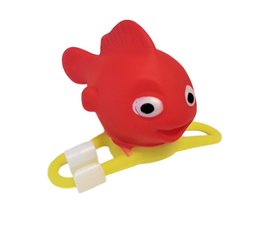 Rode vis fietslamp/fietstoeter