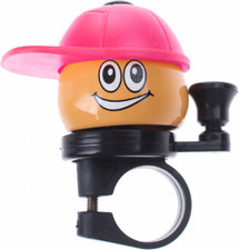 Fietsbel mannetje met roze pet