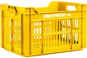 Urban Proof fietskrat oker geel