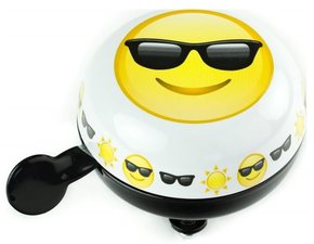 Fietsbel emoticons zonnebril
