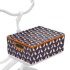 Fietskrat + hoes combi  vogels basic