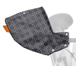 Handmoffen / Stuur handschoenen grey circles