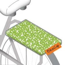 Fietskussen letters groen