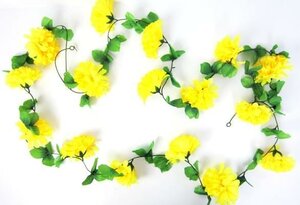 Bloemenslinger fietsslinger grote bloemen geel