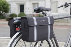 Dubbele fietstassen Bolzano zwart