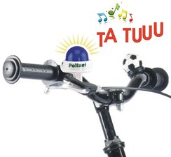 Politie sirene voor de kinderfiets