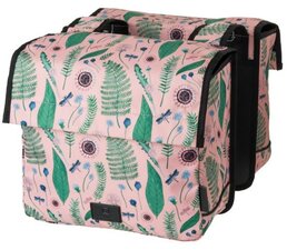Fietstassen kind roze bladeren  (22 liter)