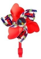 Windmolentje fietsdecoratie rood