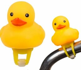 Badeend fietstoeter en fietslicht