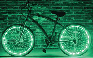 Fietswielverlichting LED groen voor 2 fietswielen