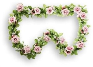 Basil bloemenslinger rozen roze