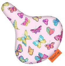 Zadelhoesje Bikecap vlinders roze