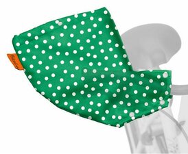 Handmoffen groen stippen
