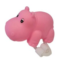 Roze nijlpaard fietslamp (levertijd maart 2024)