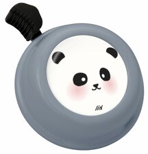 Fietsbel panda grijs  (6cm)