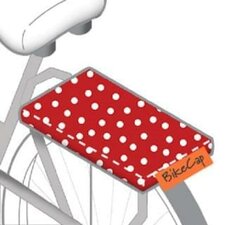 Fietskussen polkadot stippen rood