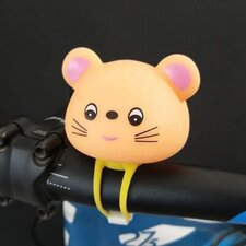 Fietsverlichting / Fietsdecoratie hamster zalm-oranje
