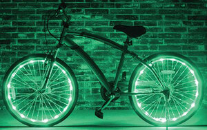 Fietswielverlichting LED groen (voor 2 fietswielen)