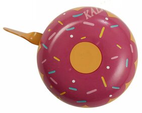 Fietsbel donuts roze (8cm)