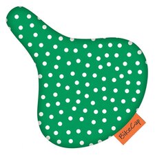 Zadelhoesje Bikecap polkadot stippen groen