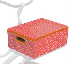 Fietskrat + hoes Sunny summer dotty