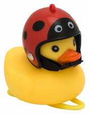 Badeend fietstoeter lieveheersbeestjes helm