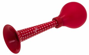Fietstoeter polkadot rood