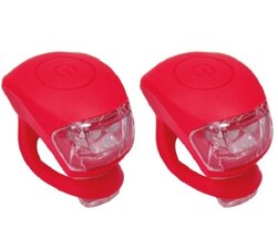Set van 2 fietslampjes rood
