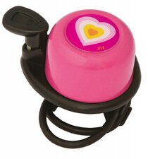 Fietsbel roze met hart