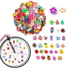 Spaakkralen: 1x Charms Bloem paars