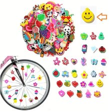 Spaakkralen: 1x Charms smiley geel