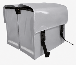 Fietstassen extra sterk zilvergrijs (52L)