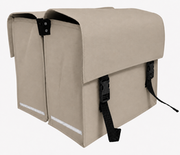 Fietstassen bisonyl mat zand (46L)