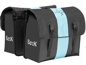Ruime fietstassen bisonyl blauw/groen 46L
