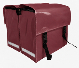 Fietstassen extra sterk bordeaux burgundy (52L)