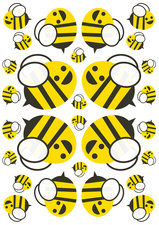 Fietsstickers blije bijen