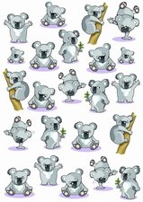 Fietsstickers koala beertjes